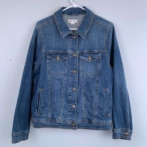 Ava & Viv Blue Denim Jean Jacket Plus Size 1X